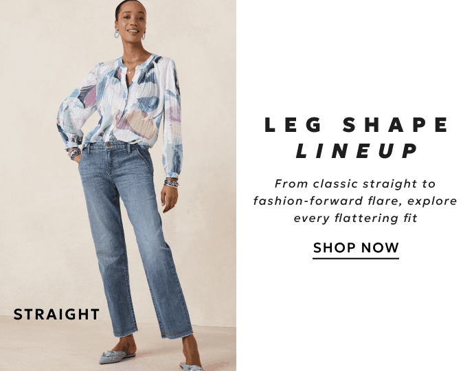 Straight, slime and flare leg Girlfriend jeans