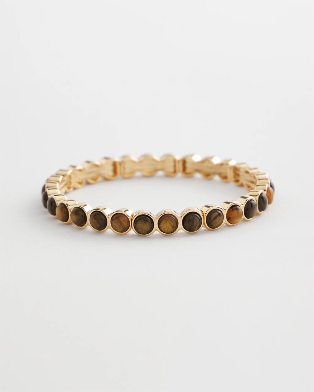 Chico's Originals Neutral Round Stretch Bracelet