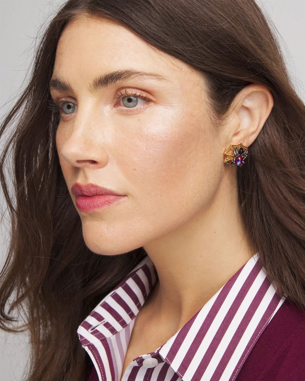 Spider Web Glitz Earrings click to view larger image.