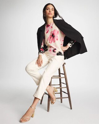 Printed Bateau Dolman Pullover click to view larger image.