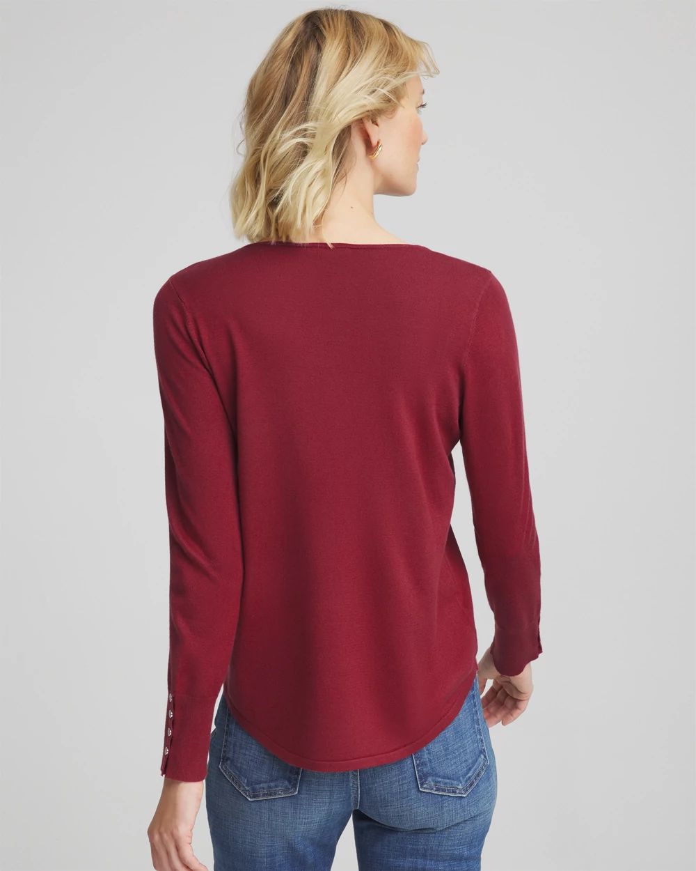 Ella V-Neck Pullover Sweater