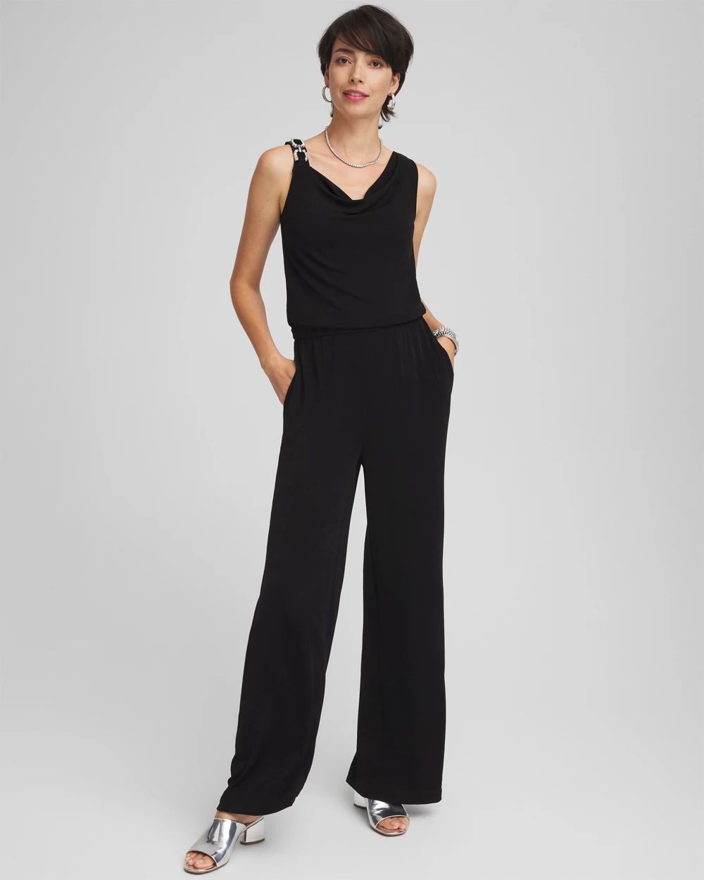 Travelers™ Drape Neck Jumpsuit