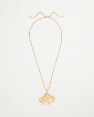 Ginkgo Leaf Pendant Necklace