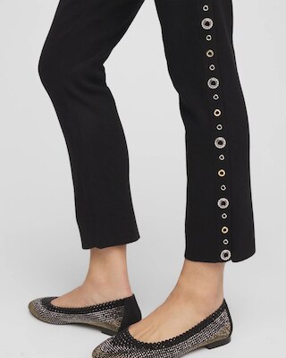 Zenergy® Luxe Cashmere Blend Embellished Ankle Pants click to view larger image.