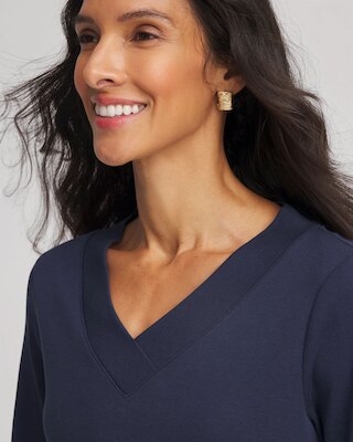 Pima Cotton 3/4 Sleeve Tee click to view larger image.