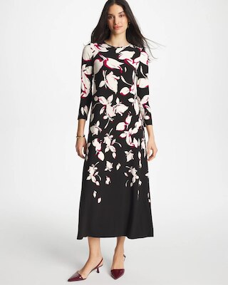 Column Knit Maxi Dress