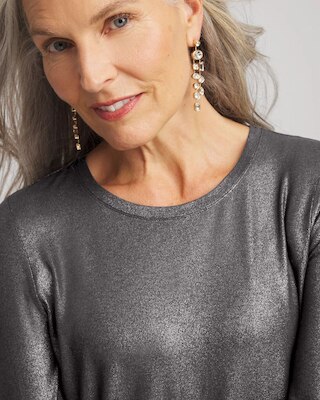 Touch of Cool™ Foil Long Sleeve Layering Tee click to view larger image.