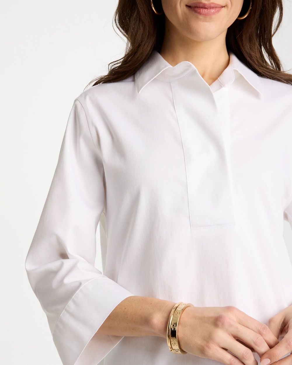 No Iron™ Stretch Popover Tunic