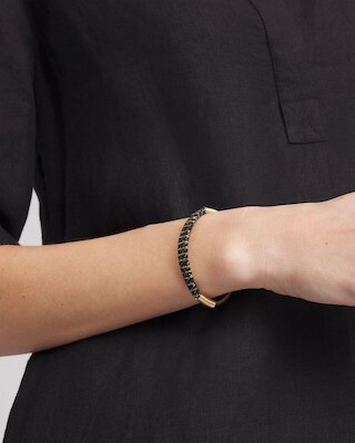 Thread Wrapped Cuff Bracelet click to view larger image.