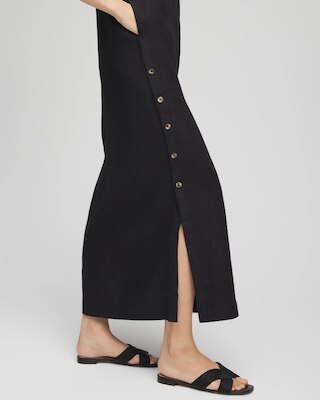 Linen Maxi Shirtdress click to view larger image.