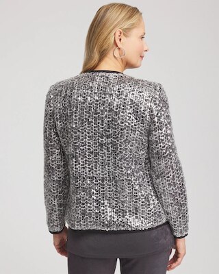 Travelers™ Collection Refined Sequins Netted Jacket click to view larger image.