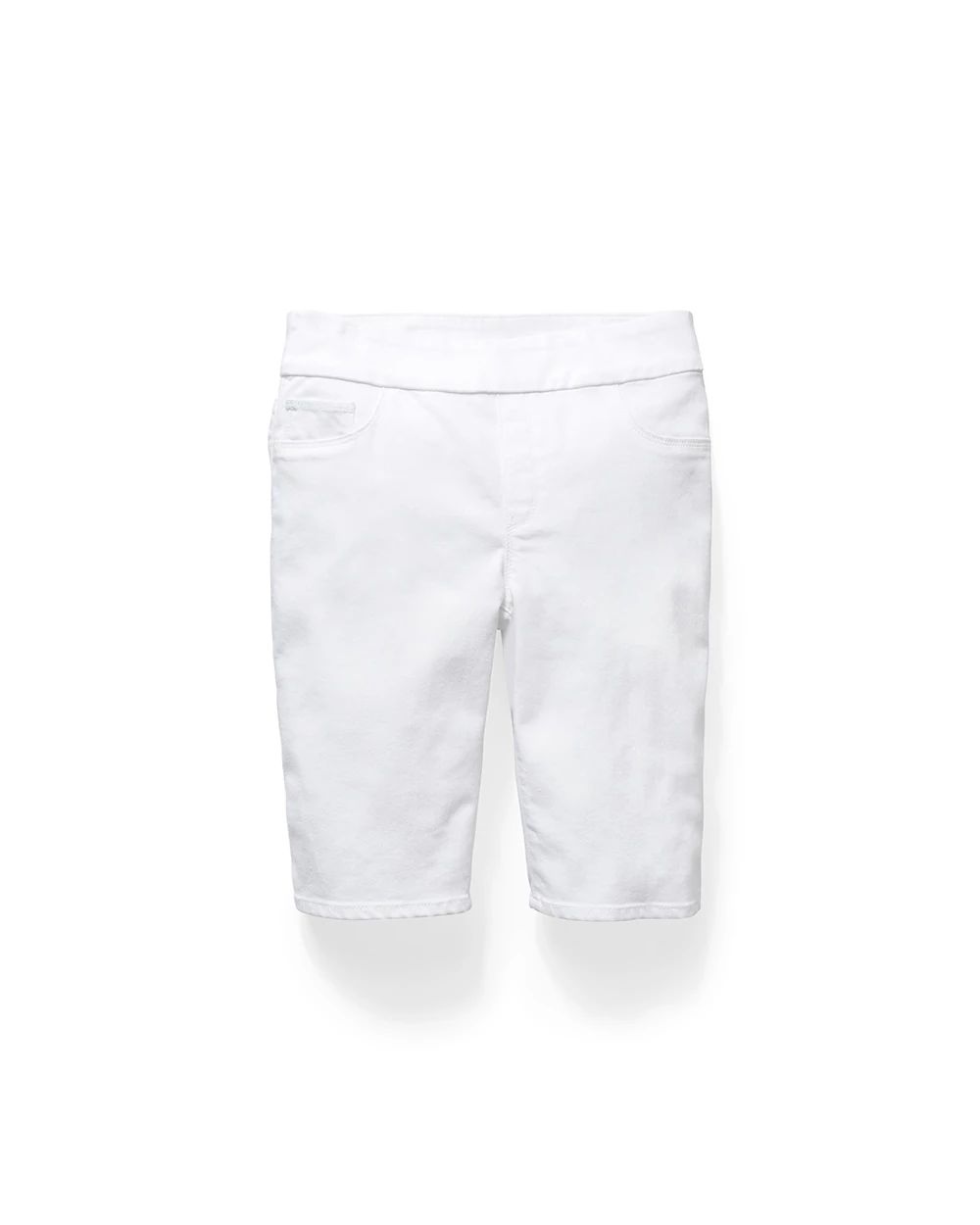 No-Stain Pull-On Denim Shorts