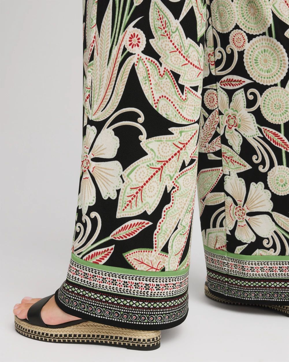 Travelers™ Island-Motif Palazzo Pants click to view larger image.