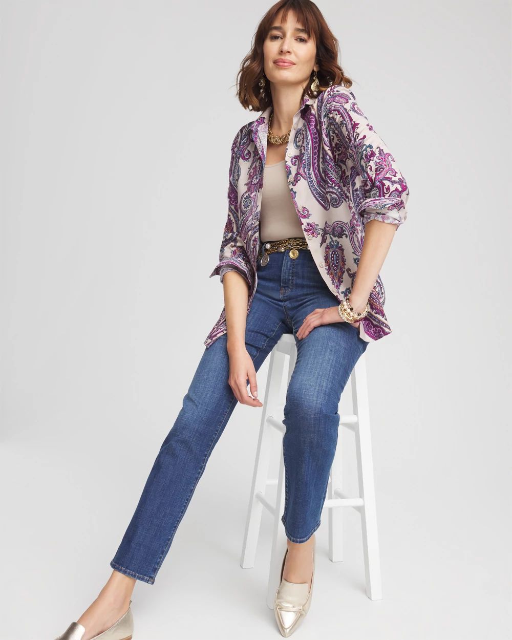 No Iron™ Paisley Shirt