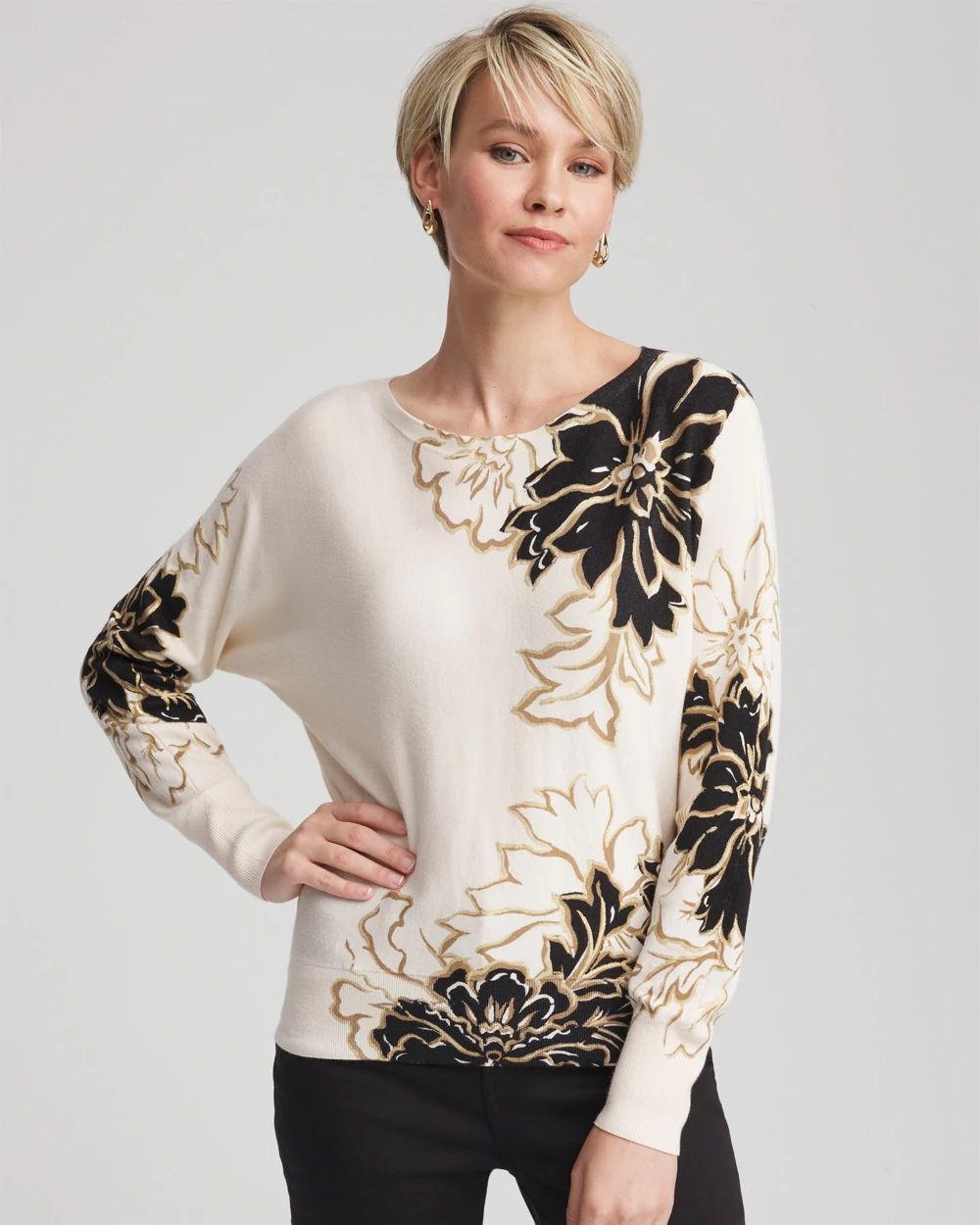 Ella Dolman Artisanal Pullover Sweater