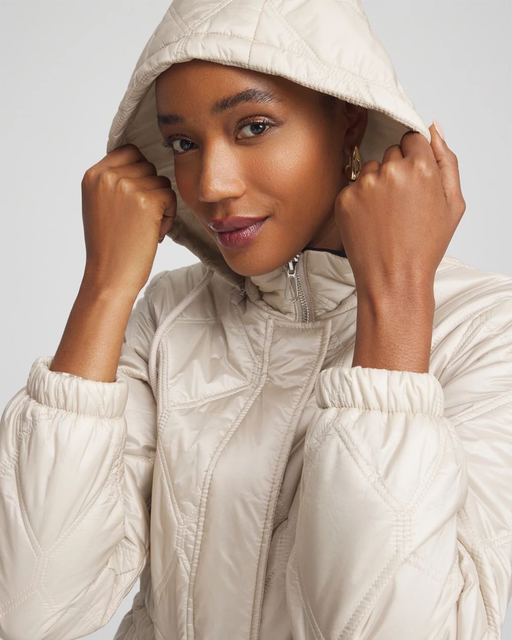 Zenergy® Water-Resistant Quilted Anorak Jacket