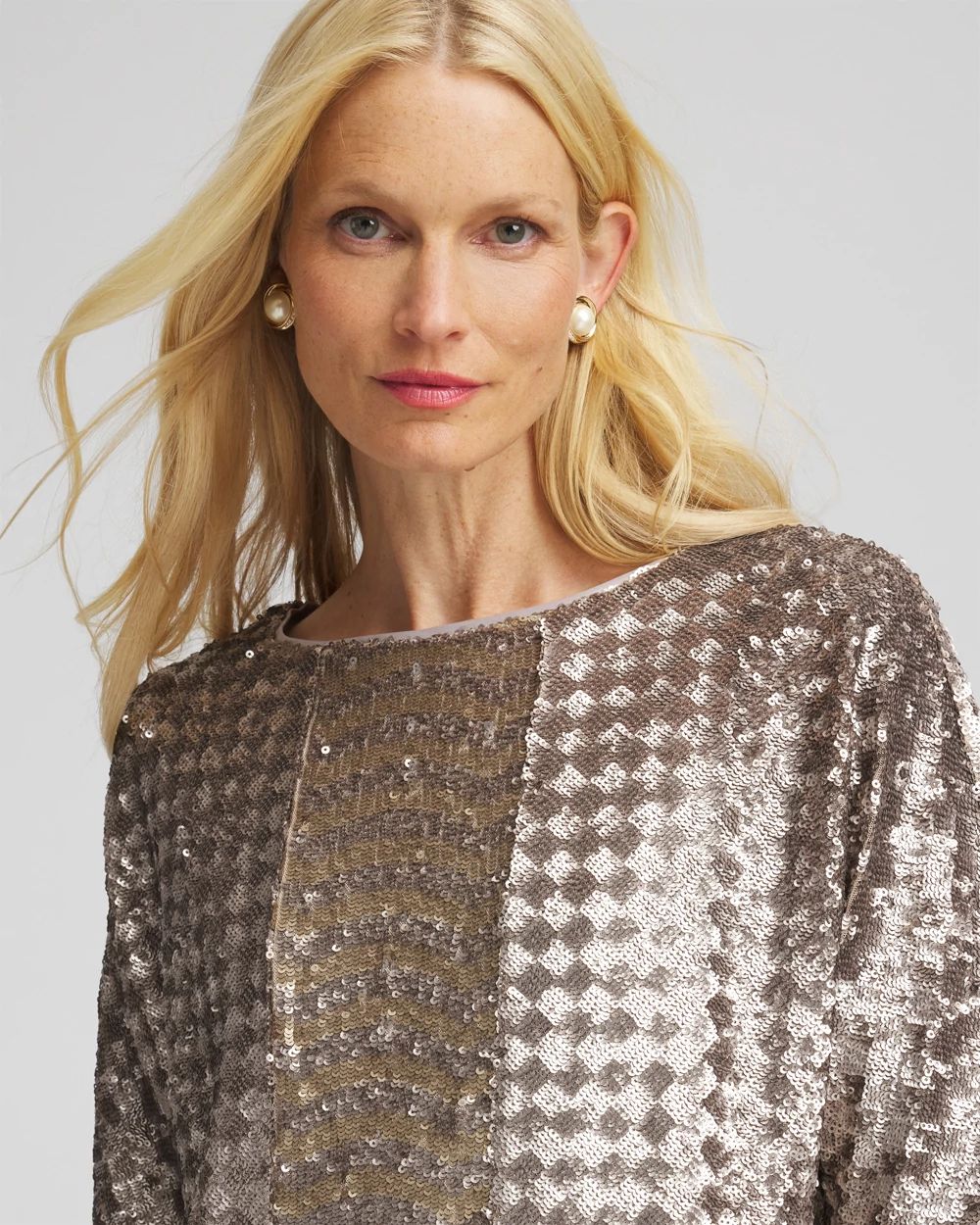 Art Deco Dolman Sequins Tee