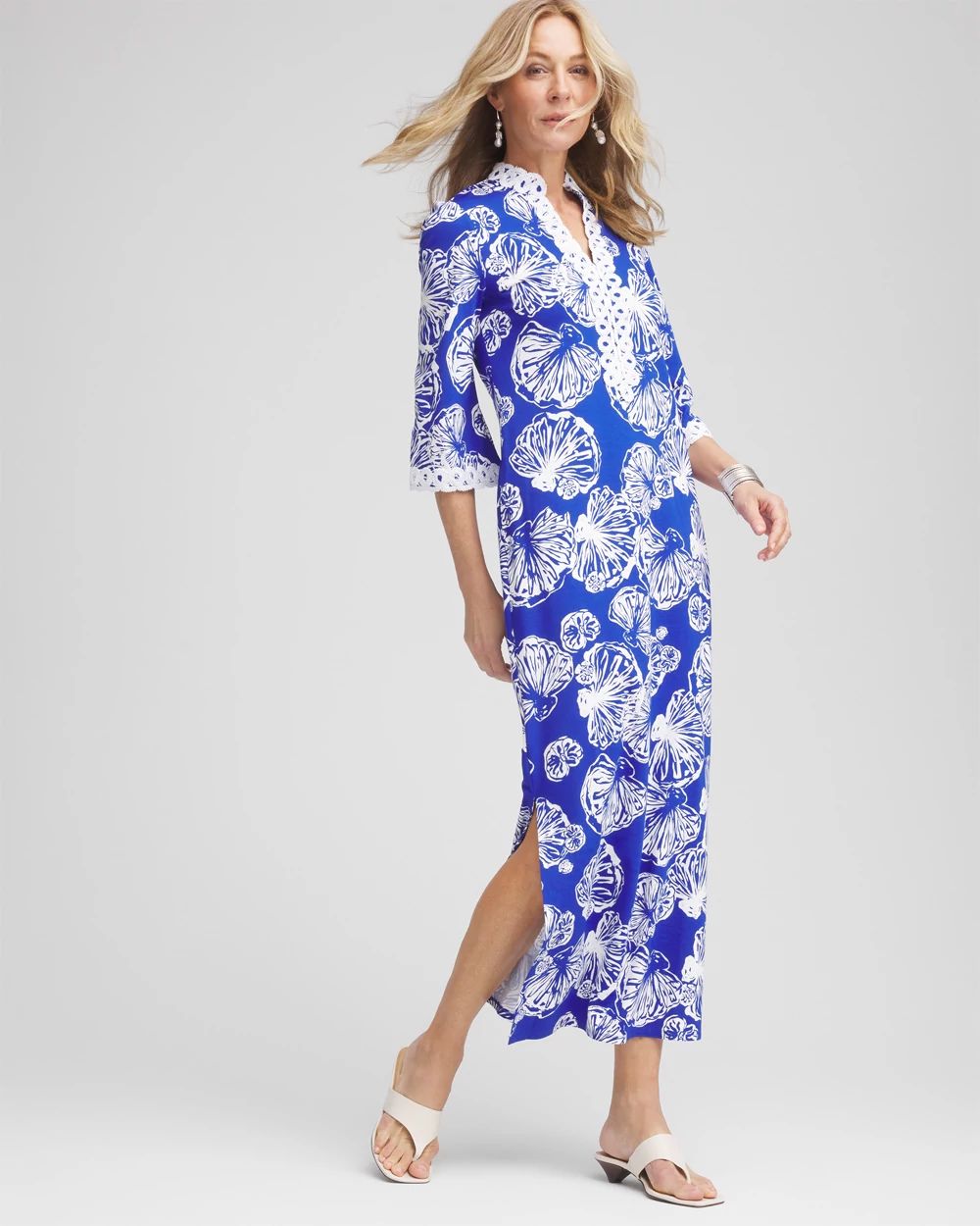 Petite Shell Story Maxi Dress click to view larger image.