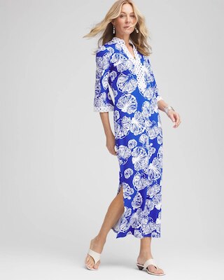 Petite Shell Story Maxi Dress click to view larger image.