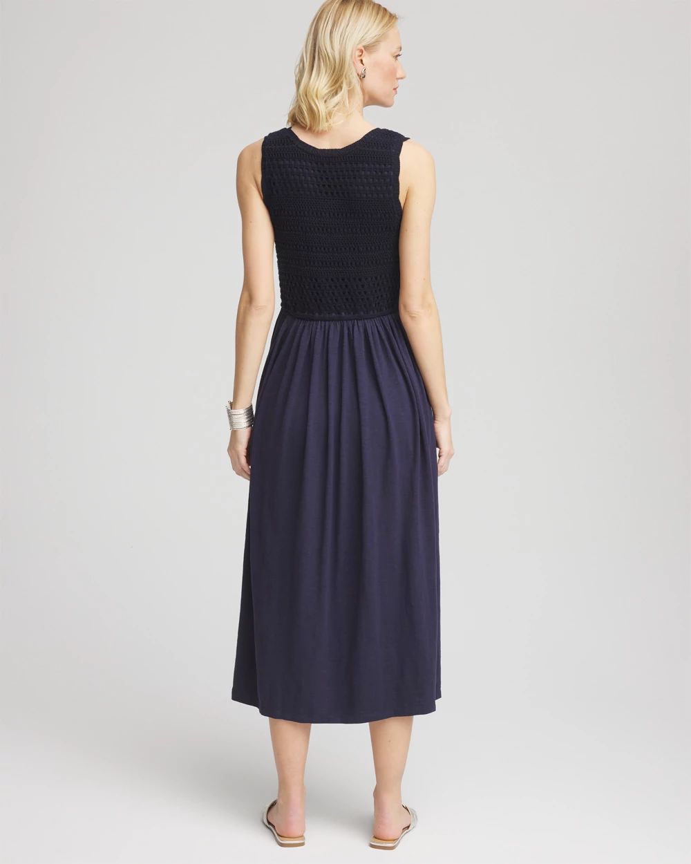 Petite Crochet-Bodice Maxi Dress click to view larger image.