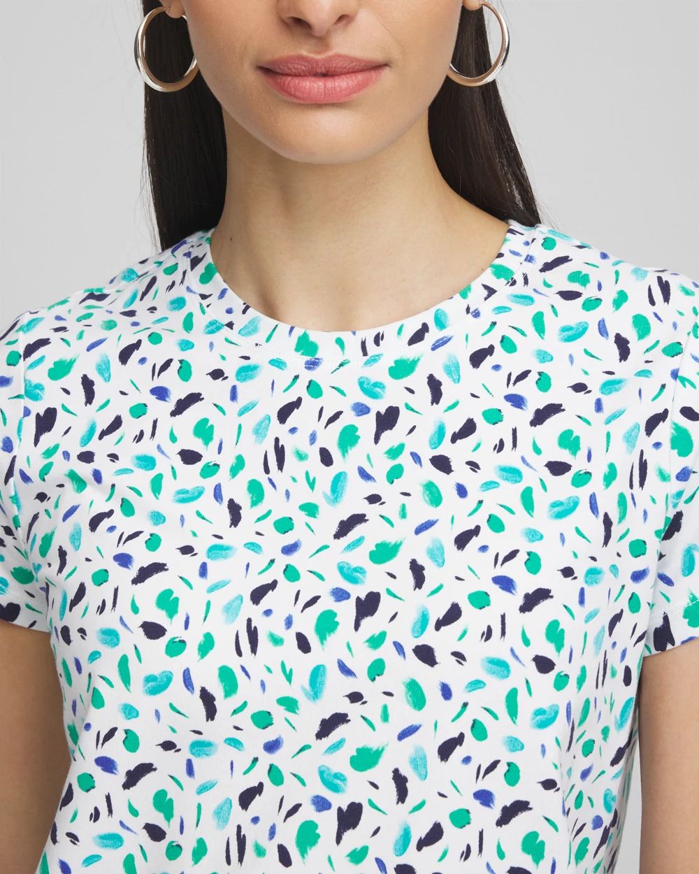 Polka-Dot Crewneck Perfect Tee