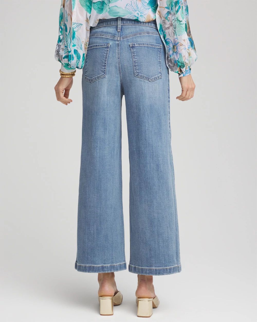 So Slimming® Wide Cropped Jeans