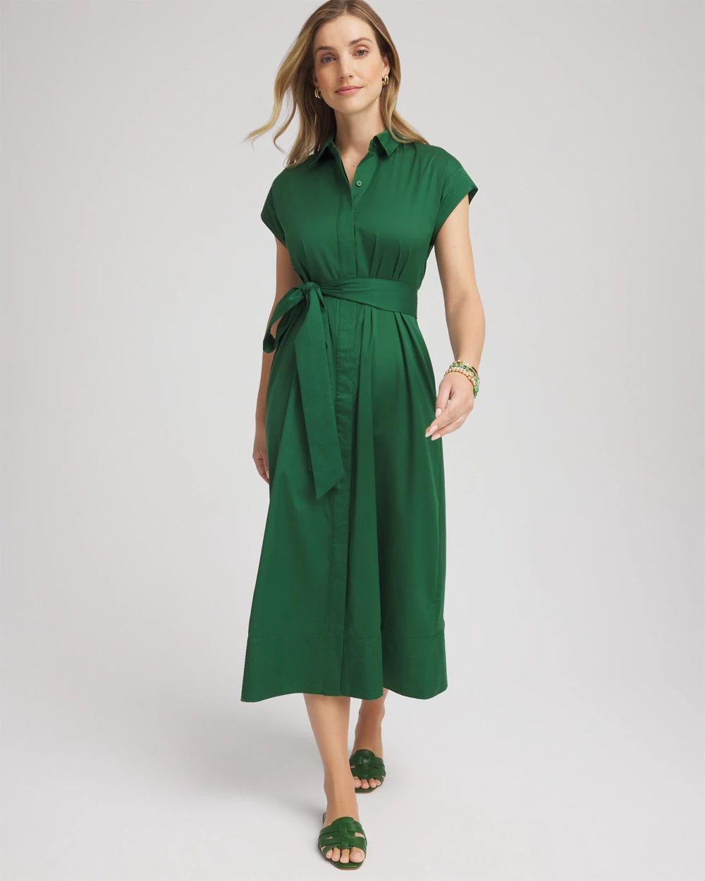 Poplin Midi Shirtdress