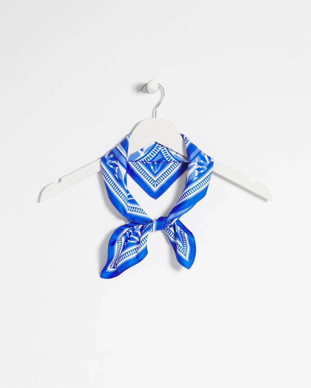 Reversible Palm Tree Print Square Neckerchief