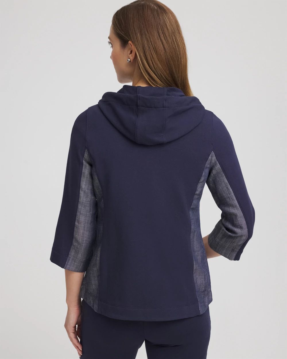 Zenergy® French Terry & Chambray Jacket click to view larger image.