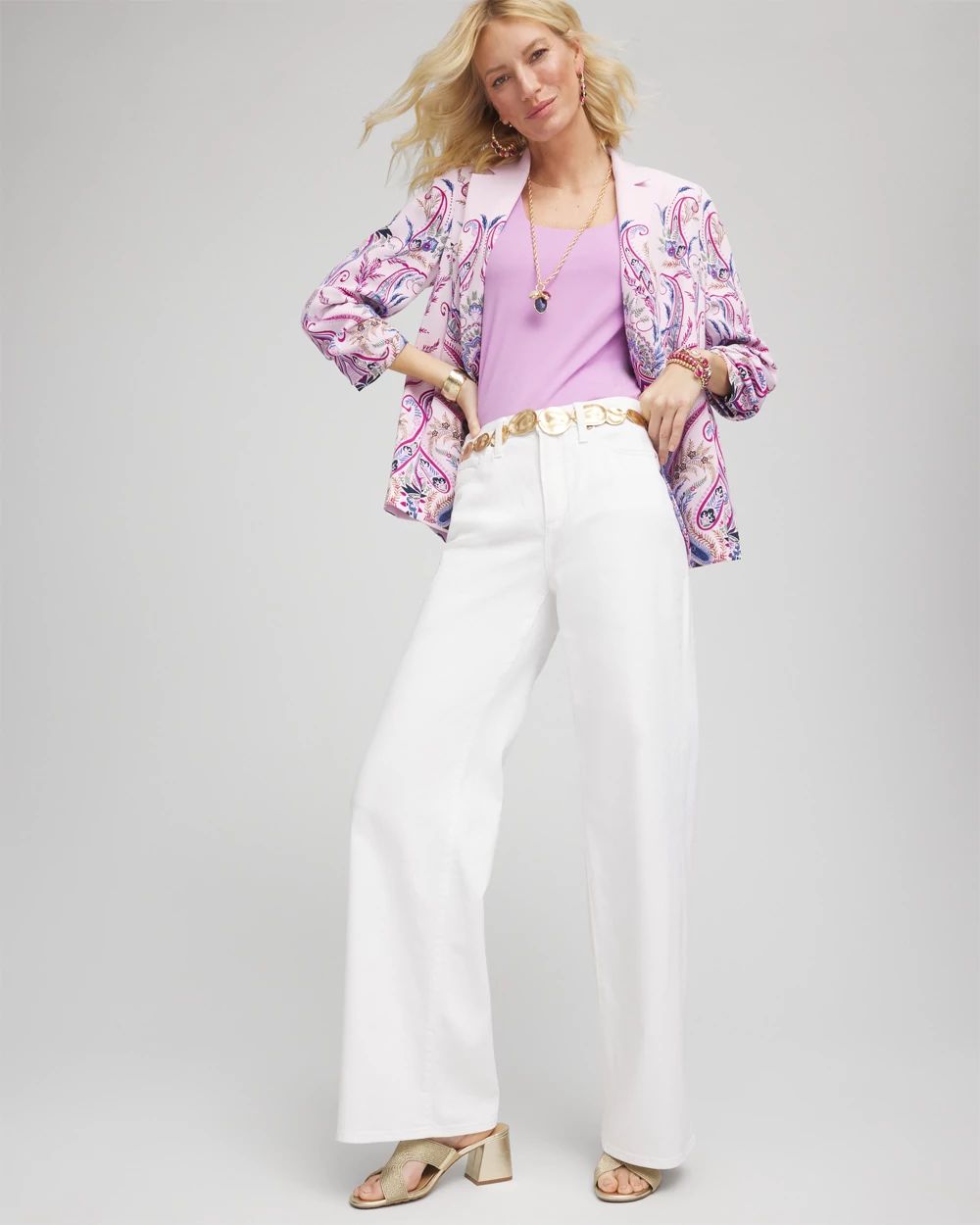 So Slimming® High-Rise Wide-Leg Jeans click to view larger image.