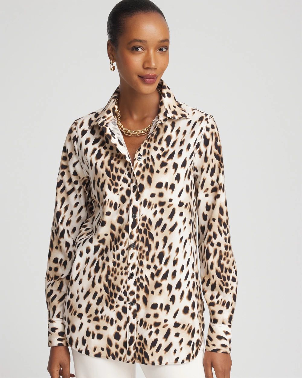 No Iron™ Animal Print Shirt
