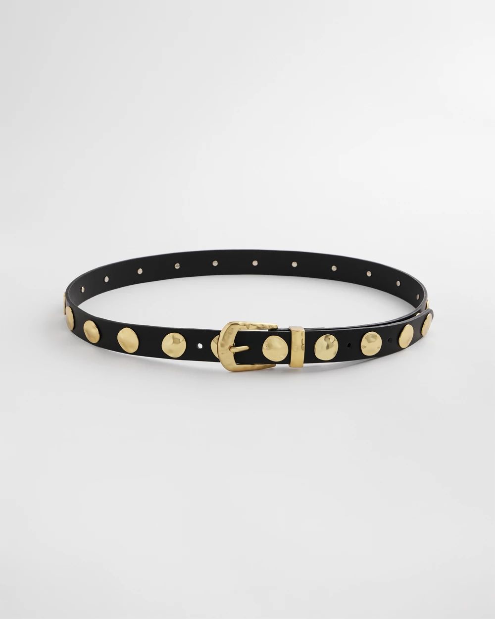 Studded Faux Leather Trouser Belt