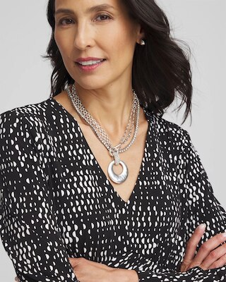 Silver Tennis Necklace click to view larger image.