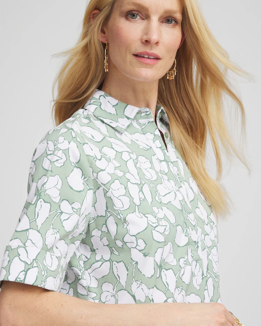 Poplin Popover Shirtdress