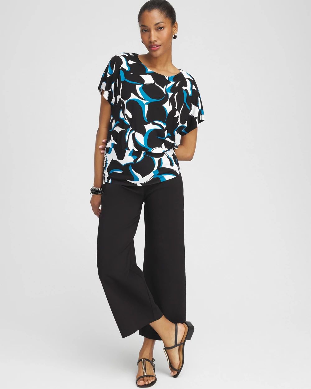 Touch of Cool™ Abstract Banded Hem Top