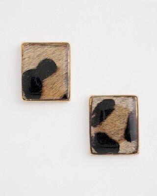 Chico's Originals Animal Square Stud Earrings