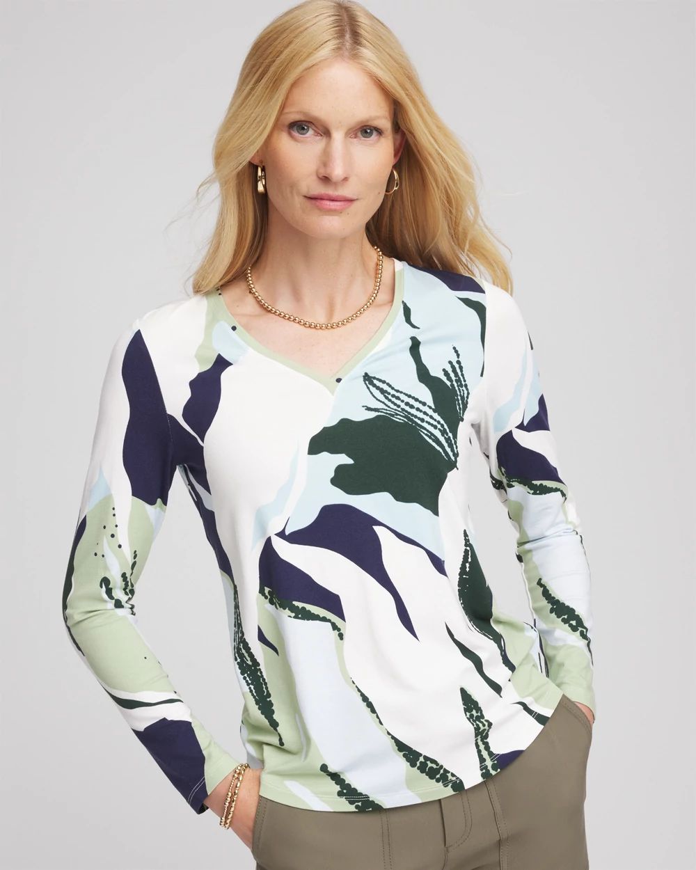 Sea-Print Touch of Cool™ Layering Tee