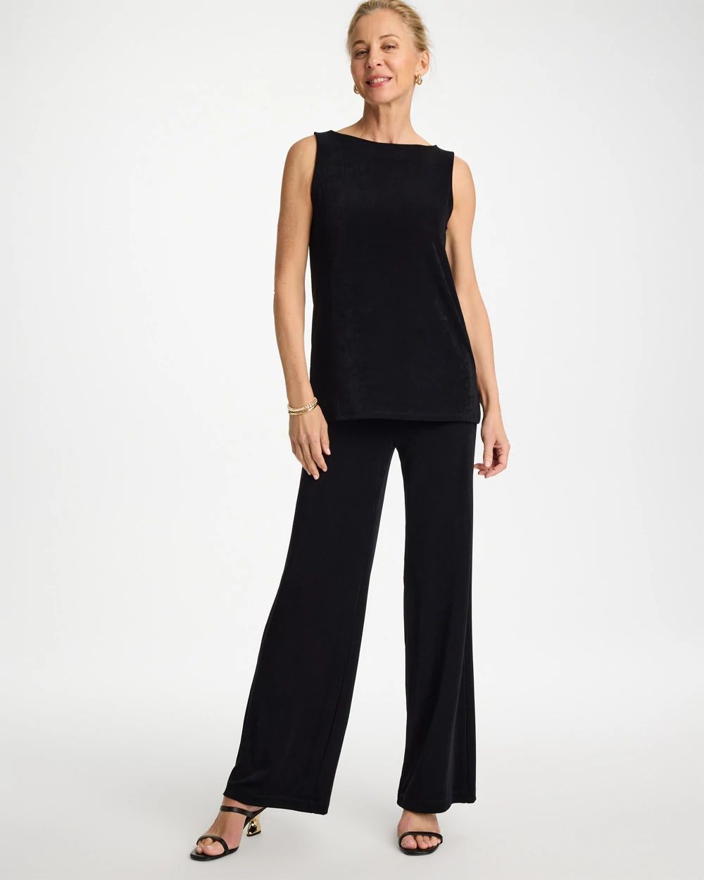 Petite Travelers™ Wide-Leg Pocket Pants