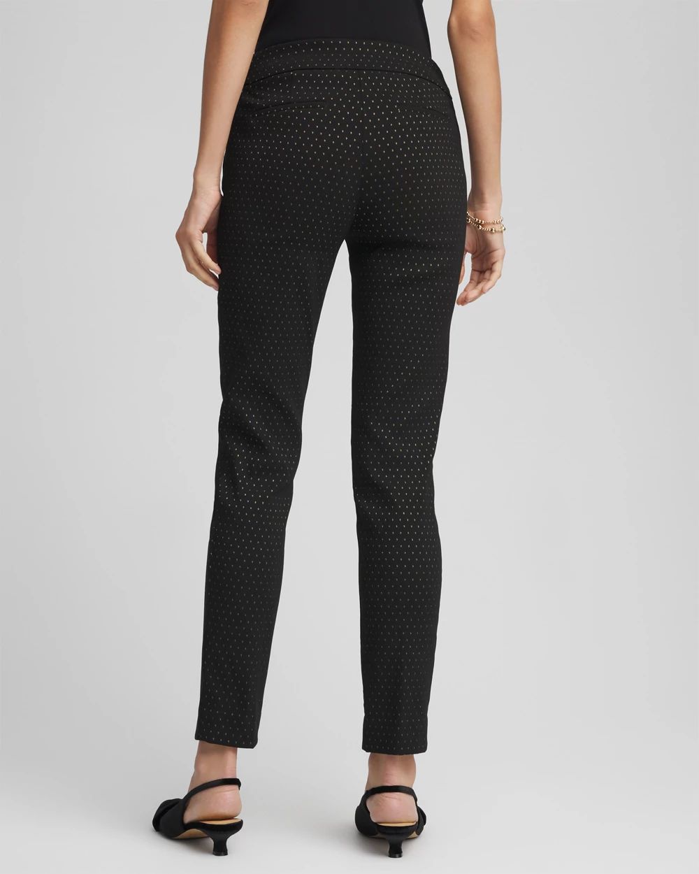 Brigitte™ Slim Ankle Jacquard Pants click to view larger image.