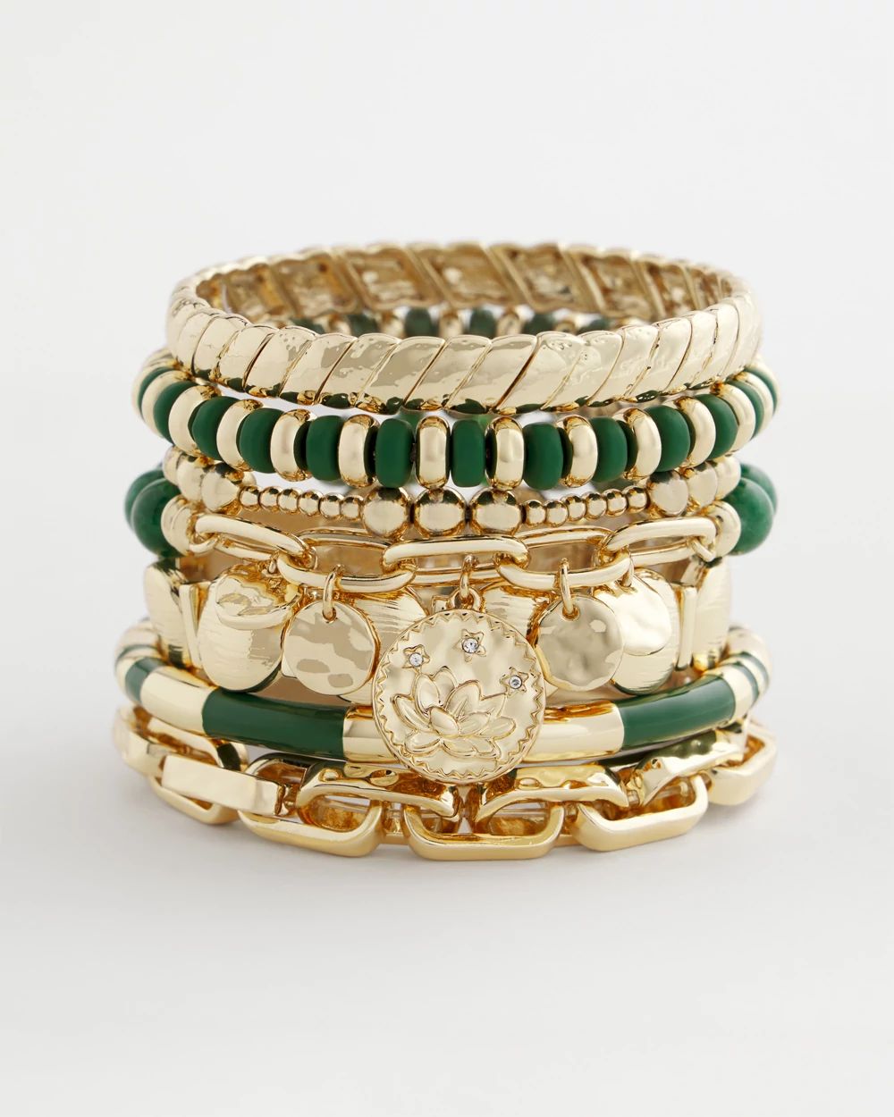 Green Enamel Hinge Bangle