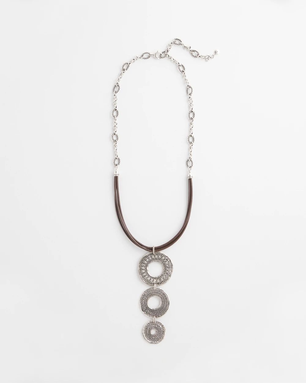 Triple Medallion Pendant Necklace