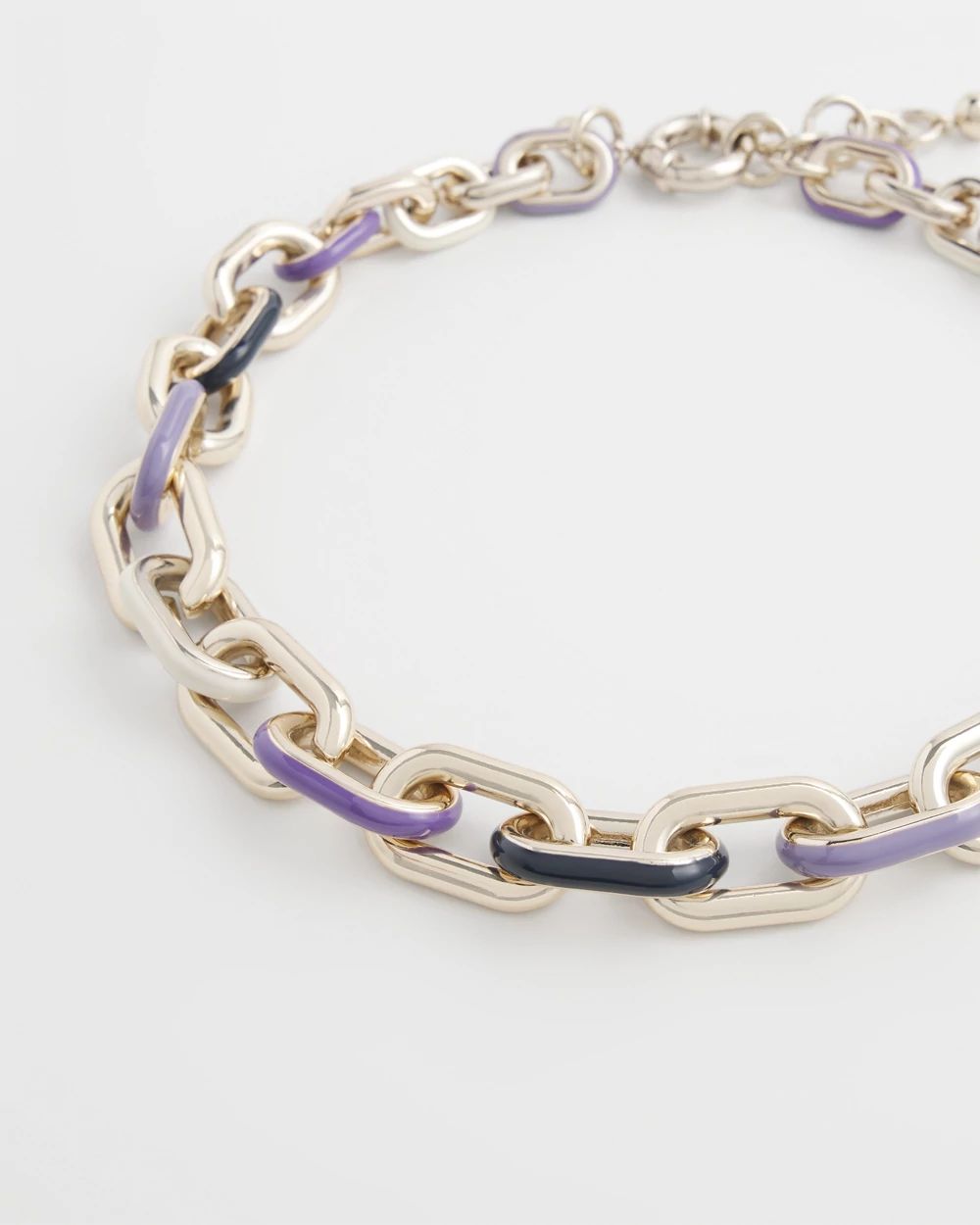 Chain Link Bib Necklace