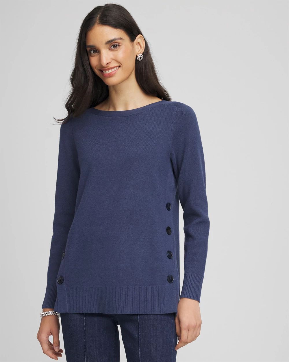 Button Tunic Sweater