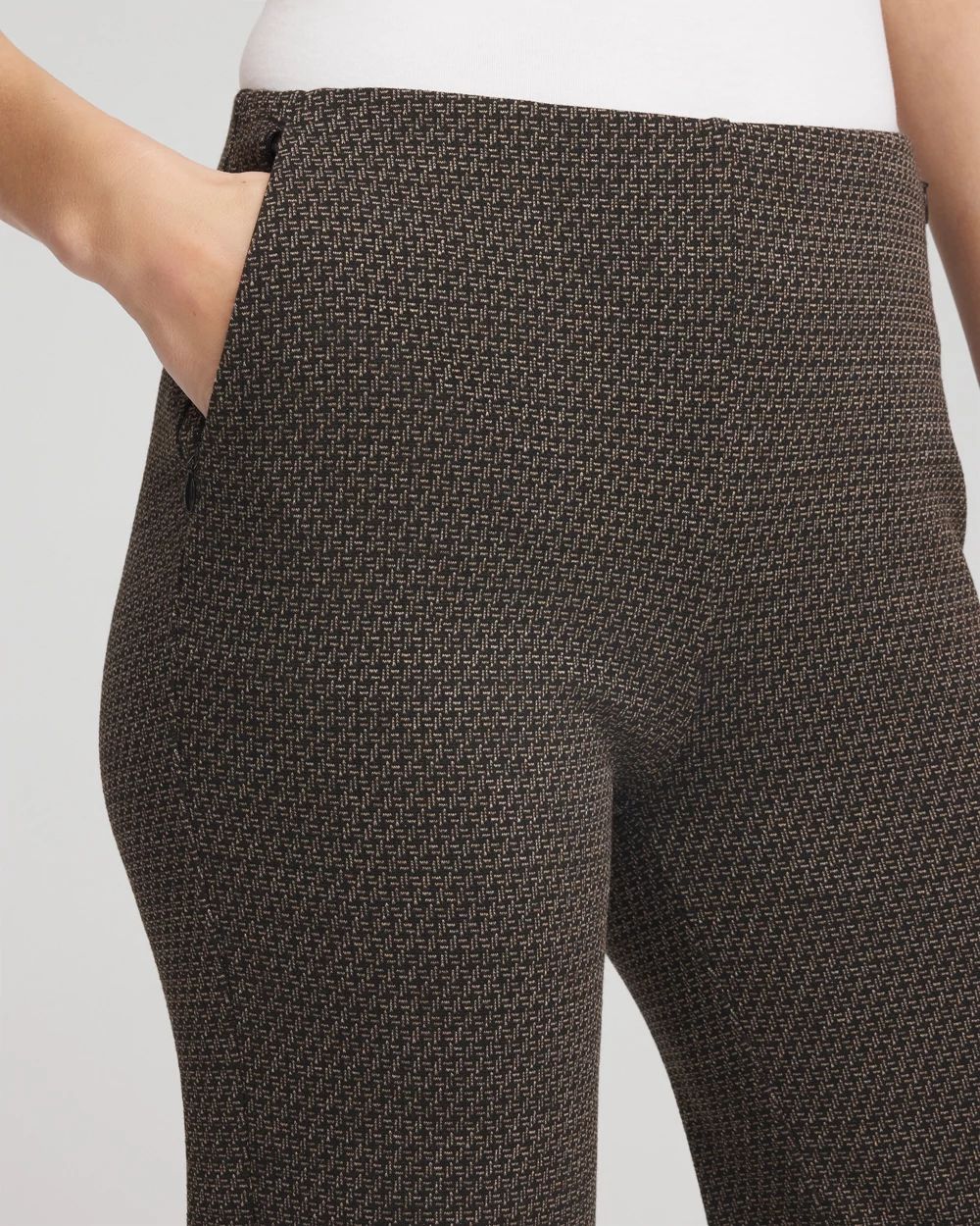 Juliet Jacquard Full-Length Ponte Pants click to view larger image.