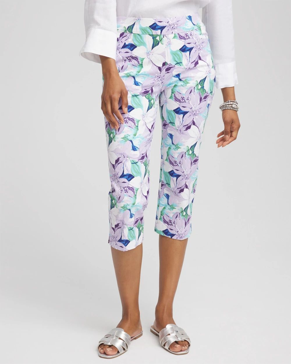 Brigitte™ Lily Pull-On Slim Capri Pants click to view larger image.