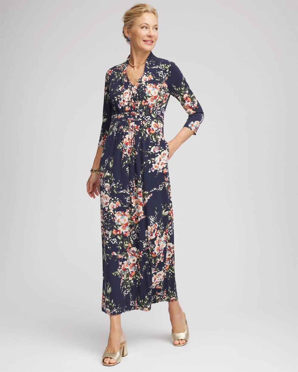 Knit Pleated Maxi Dress