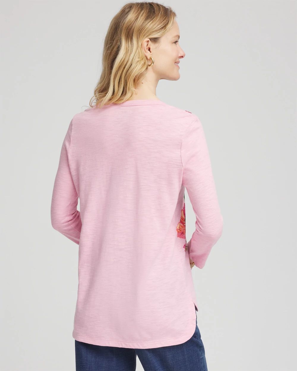 Floral 3/4 Sleeve Tee