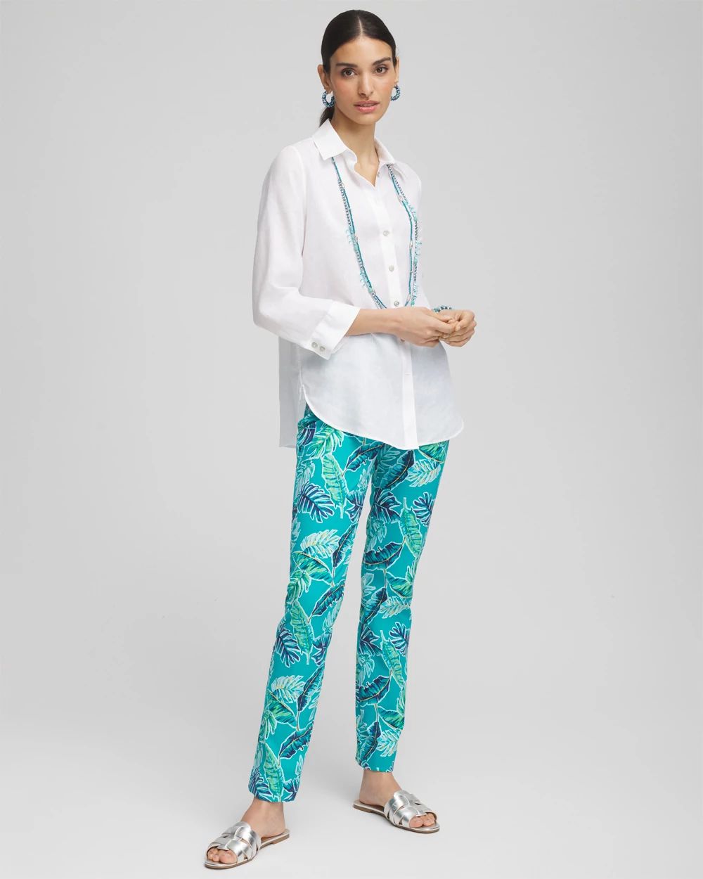 Brigitte™ Tropical  Slim Leg Pants