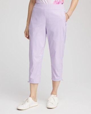 Zenergy® Striped UPF Bungee Cropped Pants