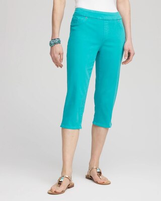 17" Pull-On Capri Jeans
